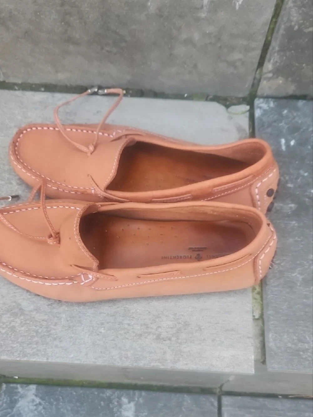 Mercanti Fiorentini Tan Leather Boat Shoes